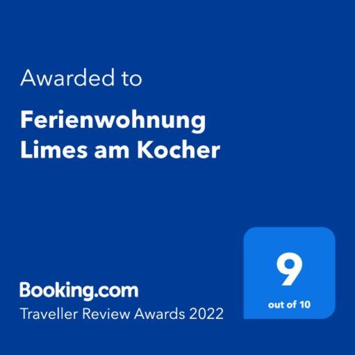 Ferienwohnung Limes Am Kocher Huttlingen Exteriér fotografie
